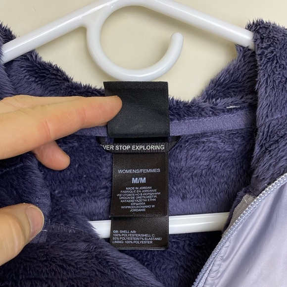 The North Face Women's Oso Hoodie Greystone Blue w/ Scarf & Hat Size M - Picture 7 of 16